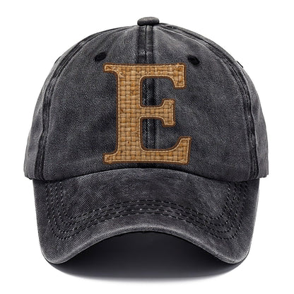 Woven Tweed E Monogram Classic Cap – Graphite