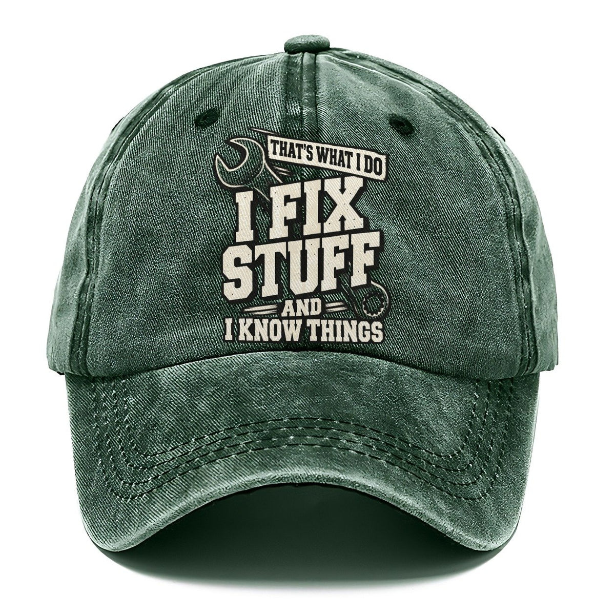 That's What I Do I Fix Stuff Classic Cap – Forest Mist