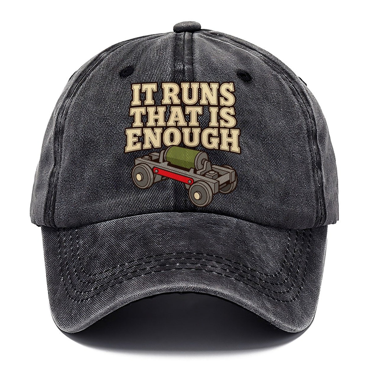 It Runs That Is Enough Model Railways Classic Cap – Graphite
