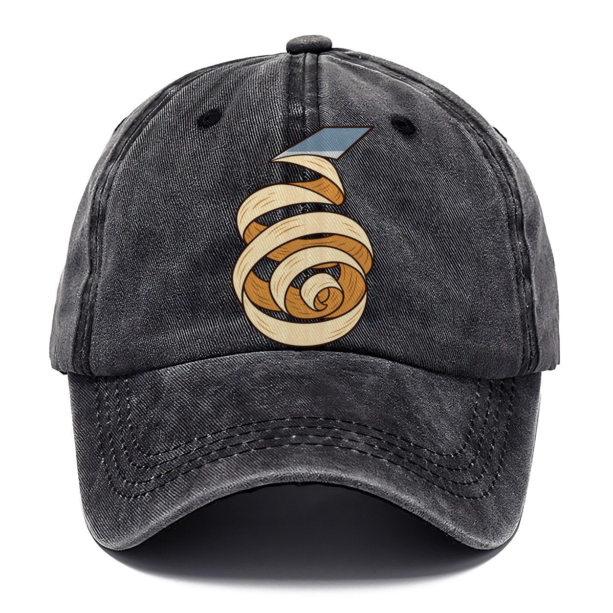 Wood Shaving Spiral Woodworking Classic Cap – Graphite