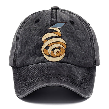 Wood Shaving Spiral Woodworking Classic Cap – Graphite