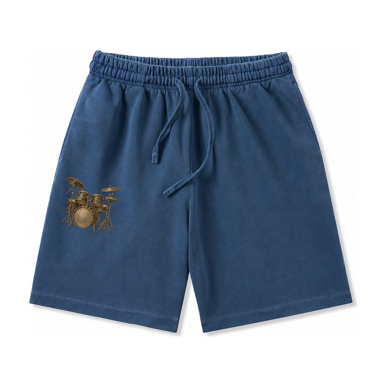 Drum Kit Washed Shorts – Denim Blue