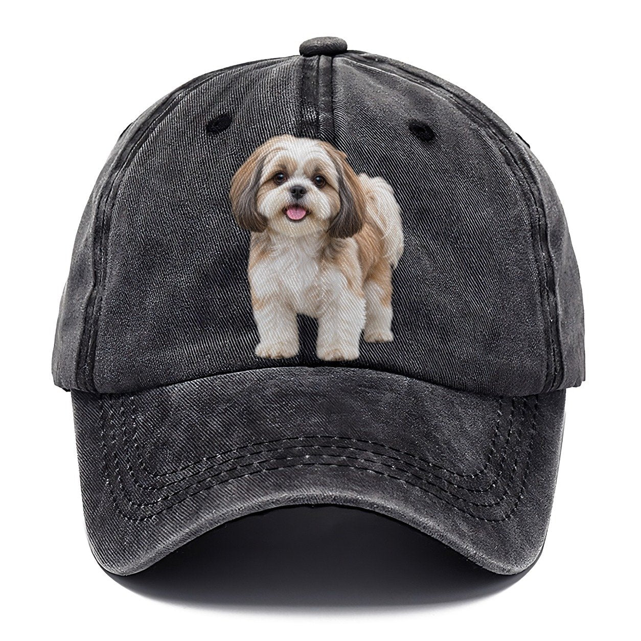 Shih Tzu Standing Top Breeds Classic Cap – Graphite
