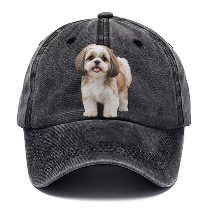 Shih Tzu Standing Top Breeds Classic Cap – Graphite