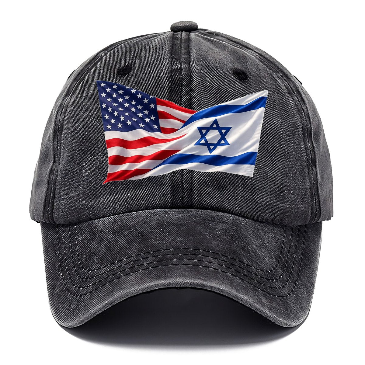 US Israel Waving Flags Alliance Classic Cap – Graphite