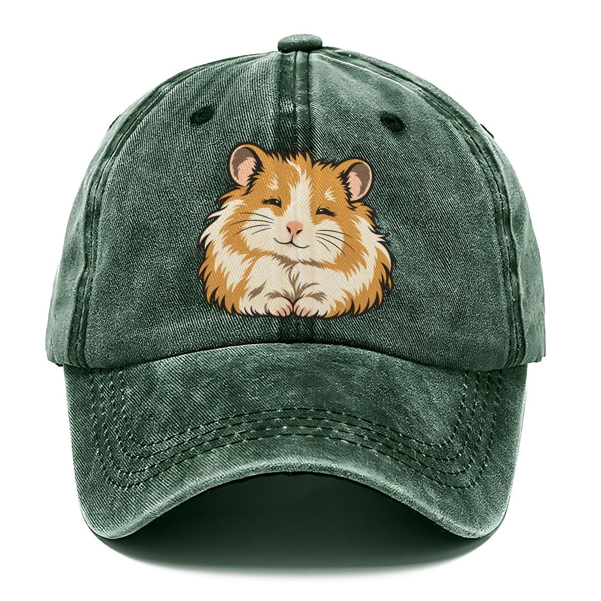 Syrian Hamster Sleepy Eyes Small Pet Logos Classic Cap – Forest Mist