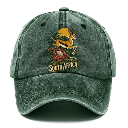 South Africa Springbok Protea Classic Cap – Forest Mist