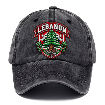 Lebanon Retro Badge Country Logos Classic Cap – Graphite