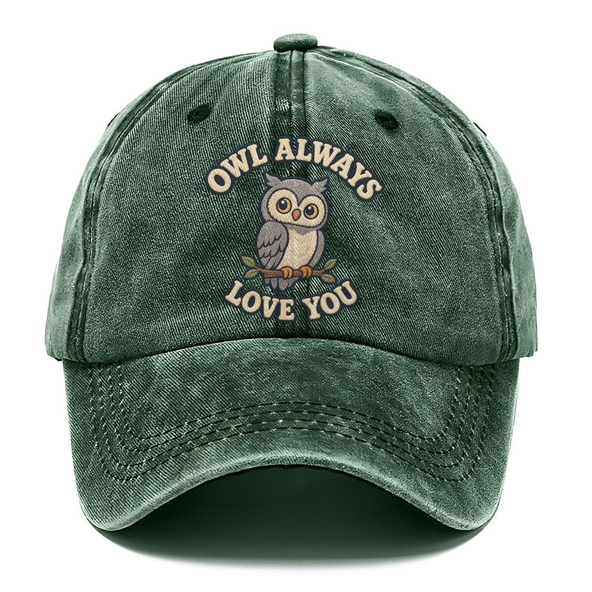 Owl Animal Puns Classic Cap – Forest Mist