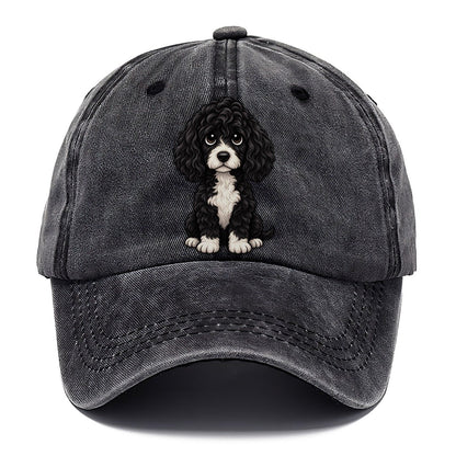 Portuguese Water Dog Sitting Sweetheart Classic Cap – Graphite