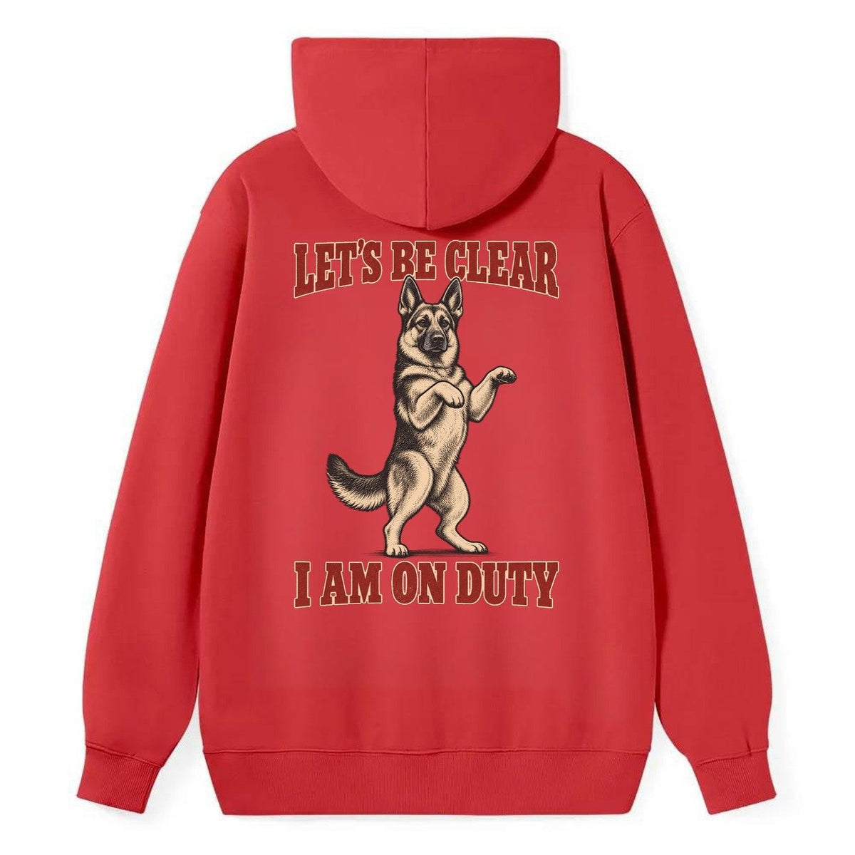 German Shepherd Dog Declarations Classic Pullover Hoodie – Red