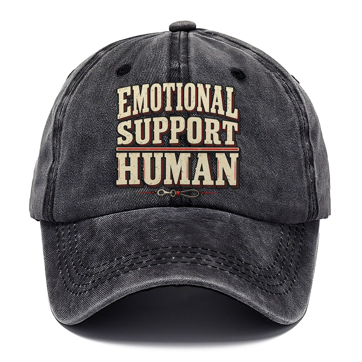 Emotional Support Human American Wit Classic Cap – Graphite