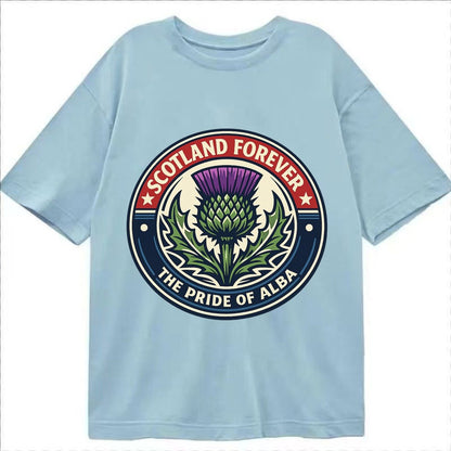 Highland Heritage Emblem 3c22fce65d34 1770440654247 Classic T-shirt – Light Blue