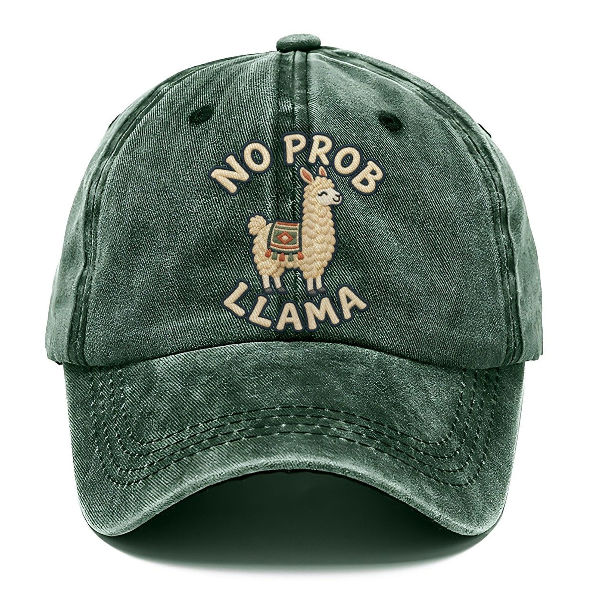 Llama Animal Puns Classic Cap – Forest Mist