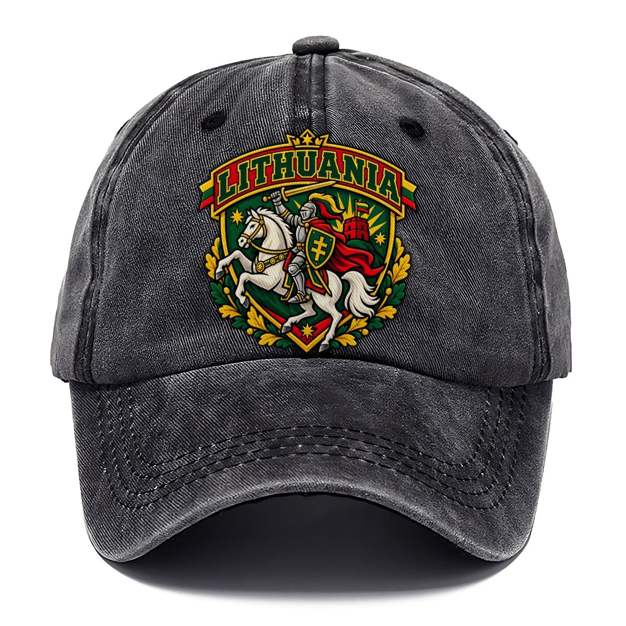 Lithuania Retro Badge Country Logos Classic Cap – Graphite