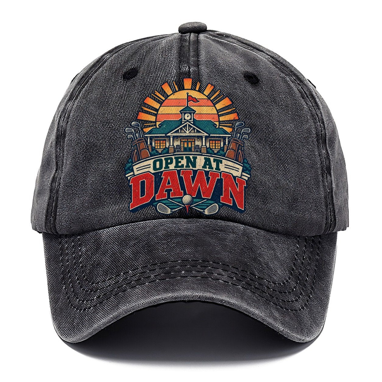 Open At Dawn Golf Life Classic Cap – Graphite