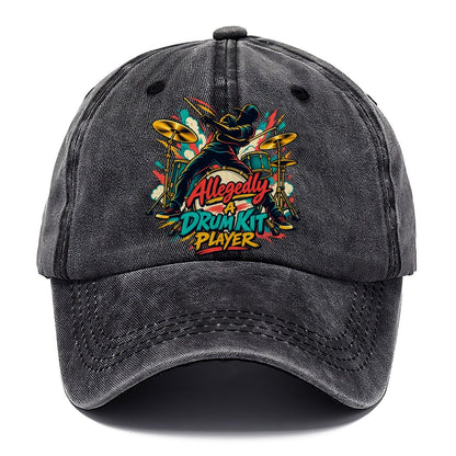 Allegedly A Drum Kit Player Music Instruments Classic Cap – Graphite
