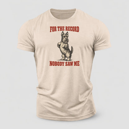 Scottish Terrier Dog Declarations Cotton T-Shirt – Sand