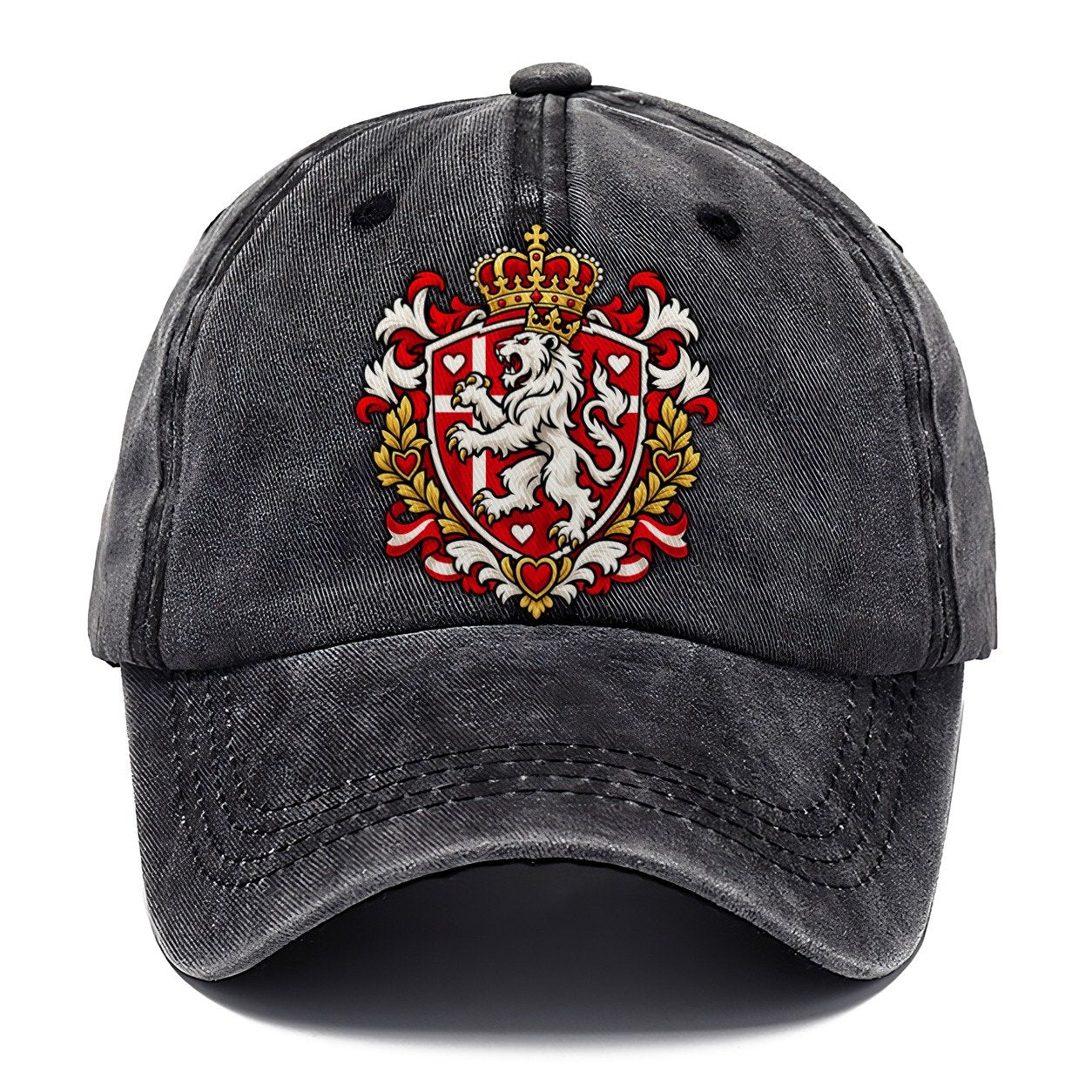 Denmark Heraldic Crest Country Logos Classic Cap – Graphite
