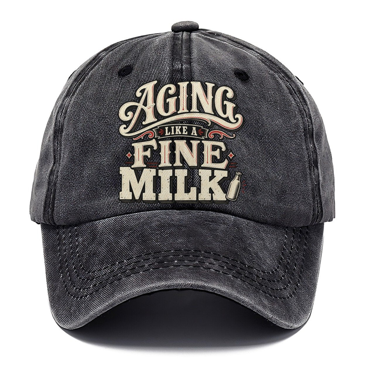 Aging Like A Fine Milk American Wit Classic Cap – Graphite