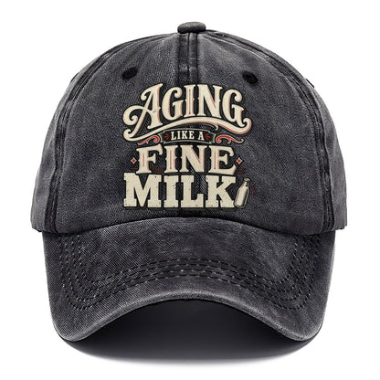 Aging Like A Fine Milk American Wit Classic Cap – Graphite
