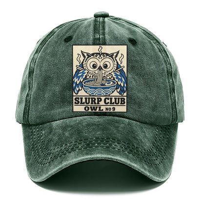 Owl Midnight Slurp Club Classic Cap – Forest Mist