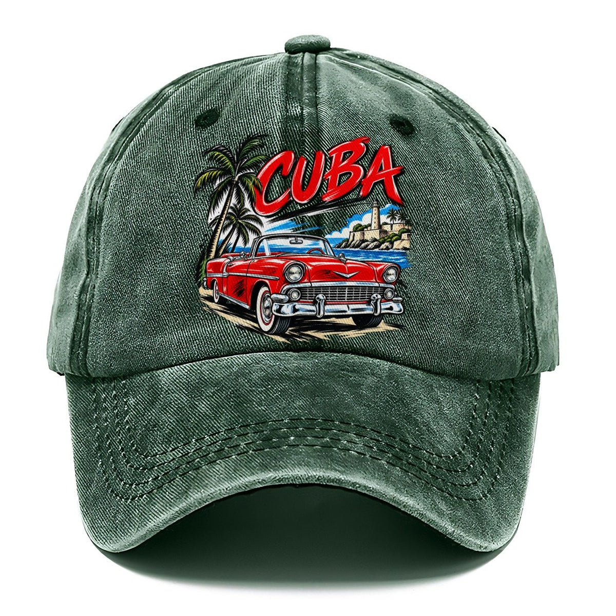 Cuba Expressive Ink Badge Classic Cap – Forest Mist
