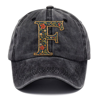 Wildflower F Monogram Classic Cap – Graphite