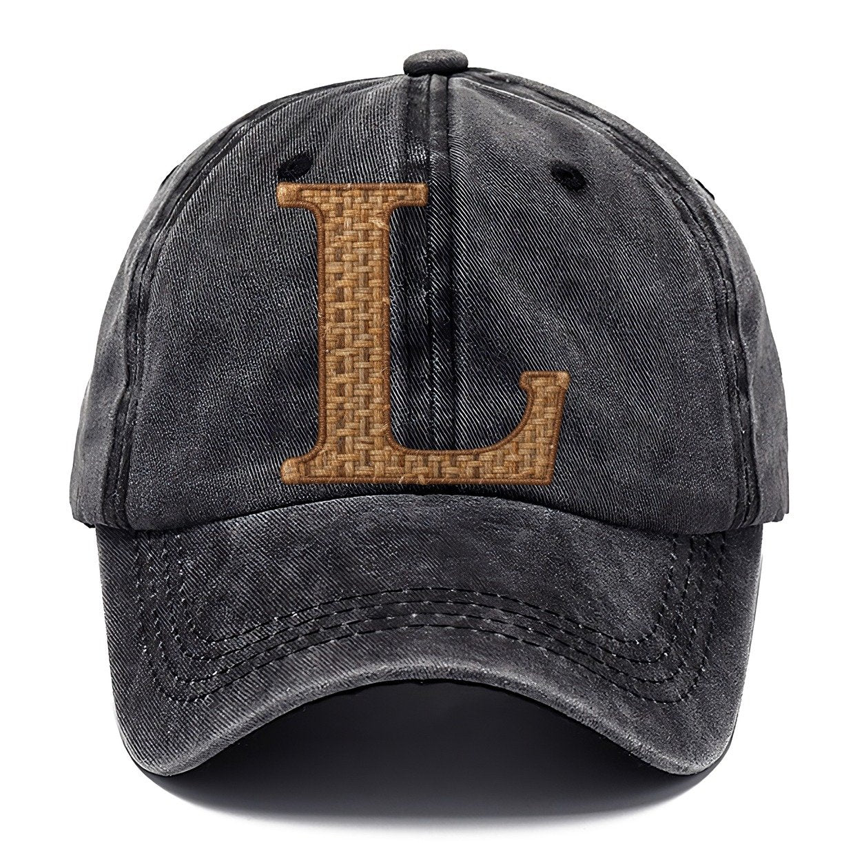 Woven Tweed L Monogram Classic Cap – Graphite