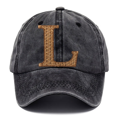Woven Tweed L Monogram Classic Cap – Graphite