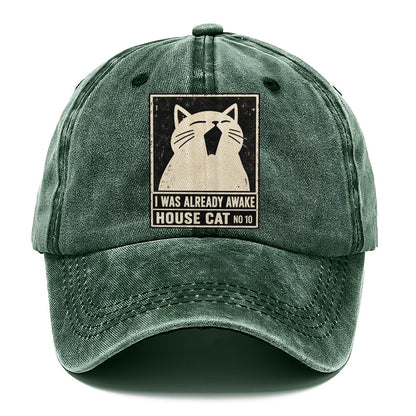I Was Already Awake Neko Says No Classic Cap – Forest Mist