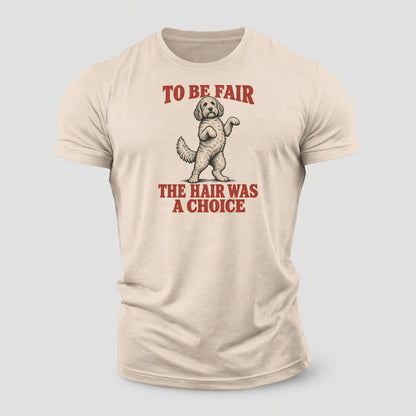 Labradoodle Dog Declarations Cotton T-Shirt – Sand
