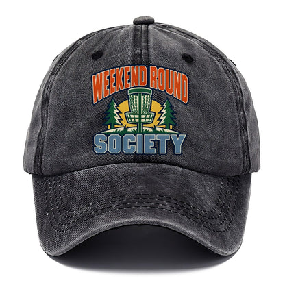 Weekend Round Society Disc Golf Classic Cap – Graphite