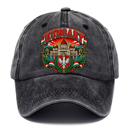 Hungary Retro Badge Country Logos Classic Cap – Graphite