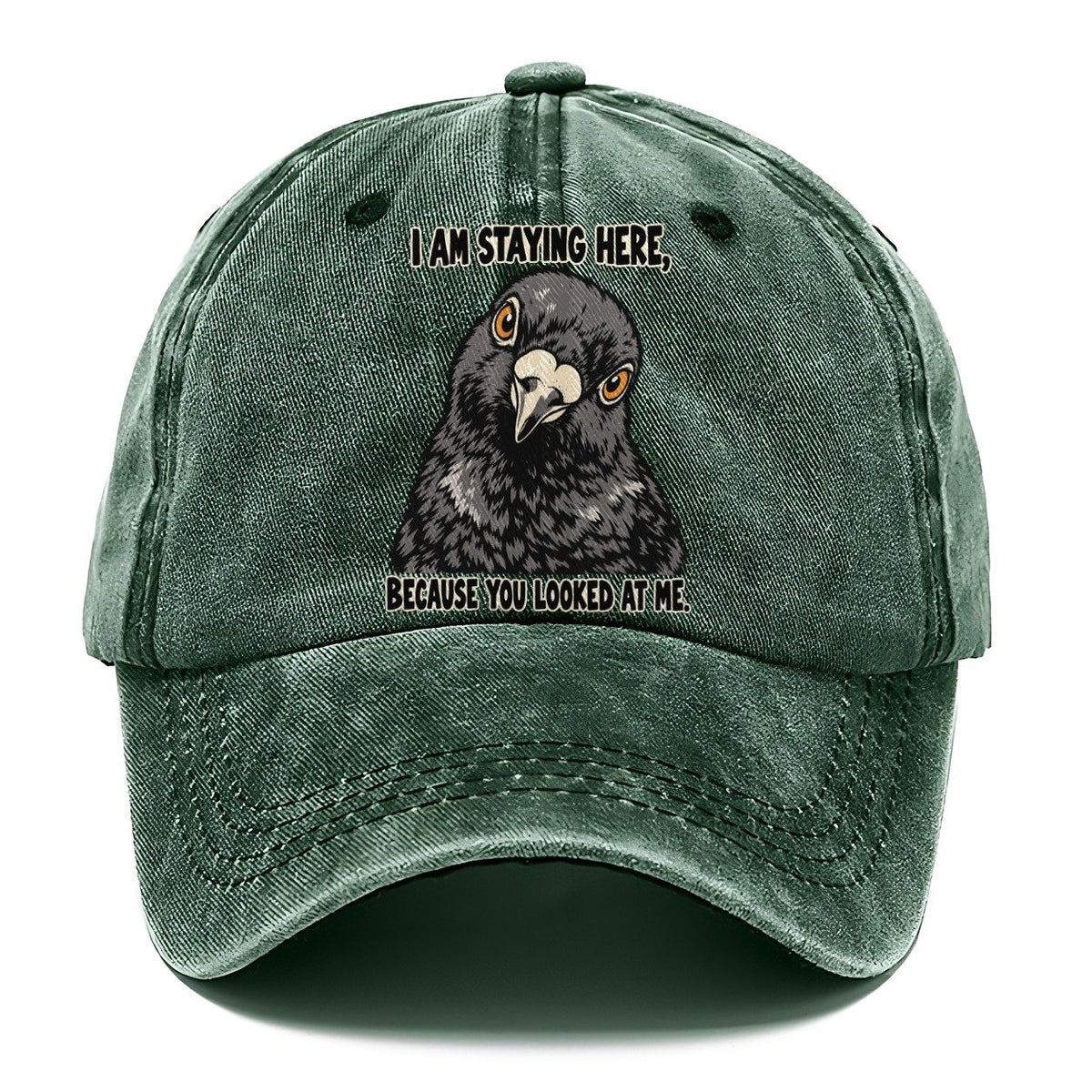 I Am Staying Here Feral Logic Classic Cap – Forest Mist