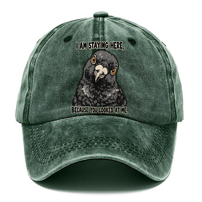 I Am Staying Here Feral Logic Classic Cap – Forest Mist