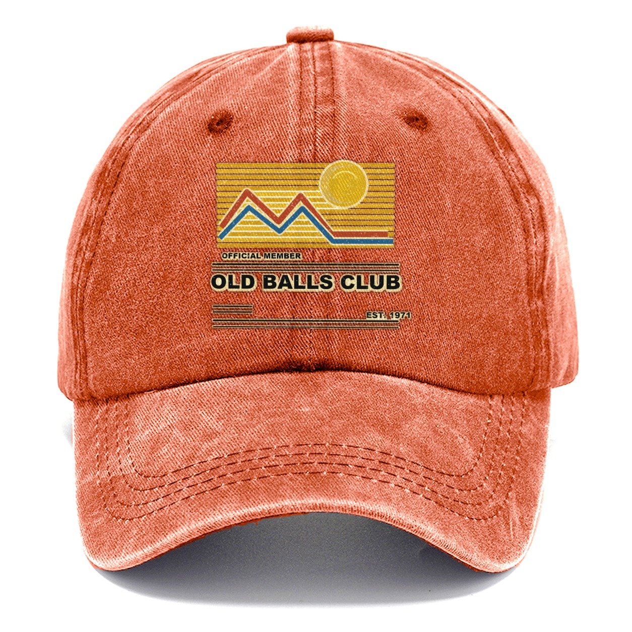 Old Balls Club Classic Cap – Terracotta Clay