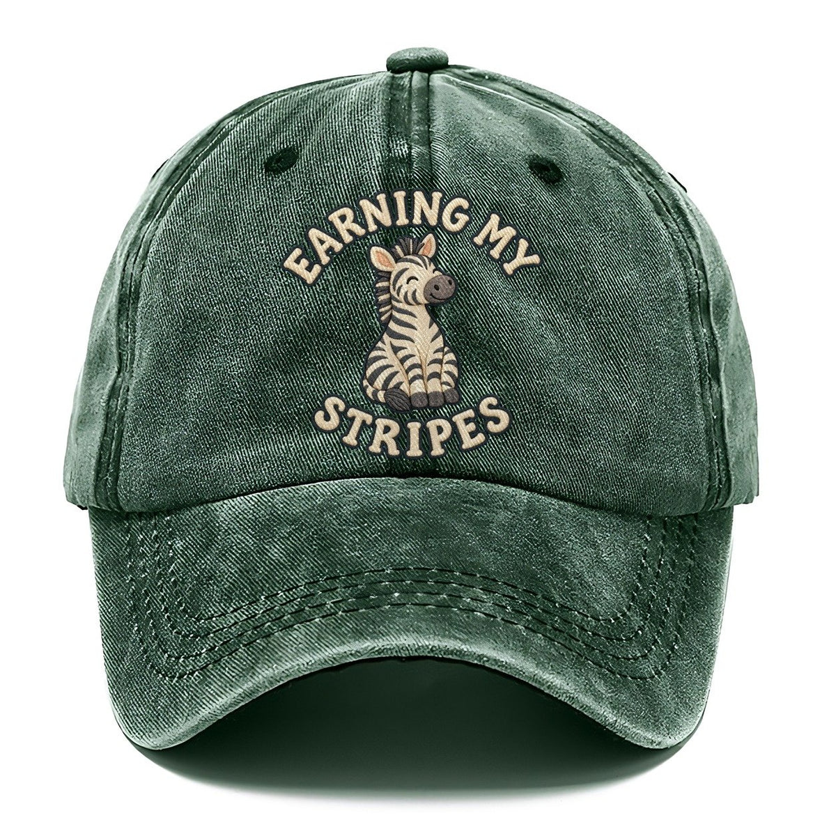 Zebra Animal Puns Classic Cap – Forest Mist