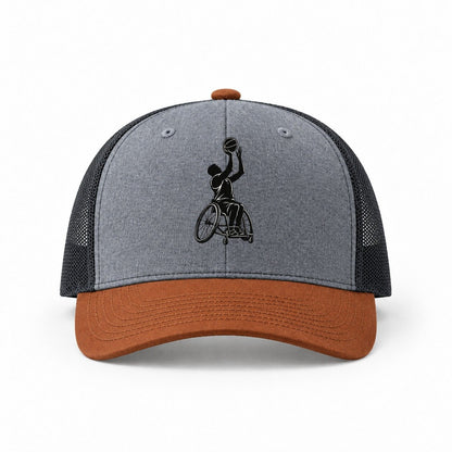 Heather Grey-Rust-Charcoal — front view