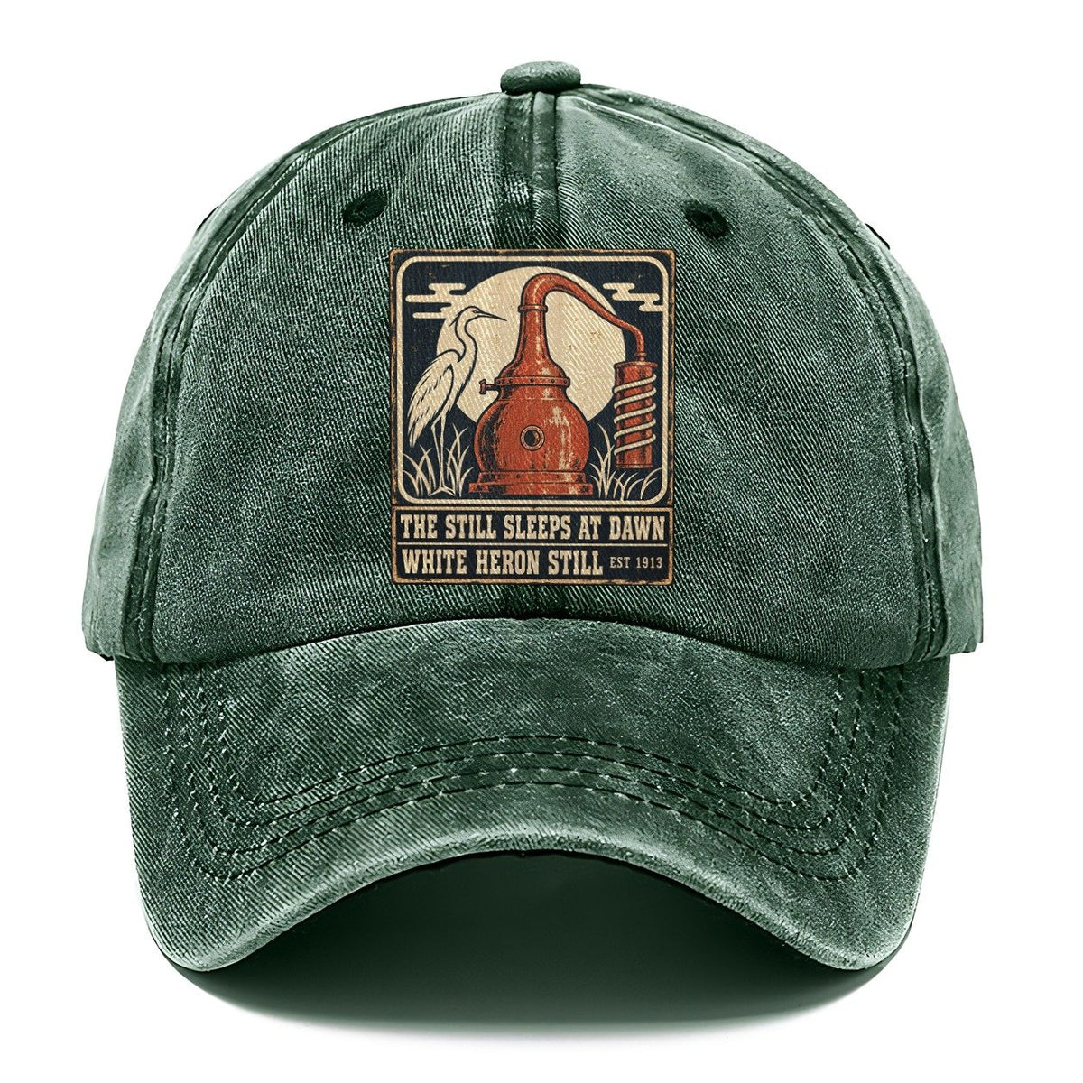 White Heron Still Izakaya Rules Classic Cap – Forest Mist