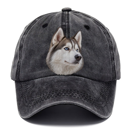 Husky Frosted Whiskers Character Club Classic Cap – Graphite