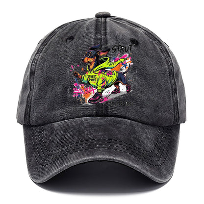 Strut Street Paws Y2K Energy Classic Cap – Graphite