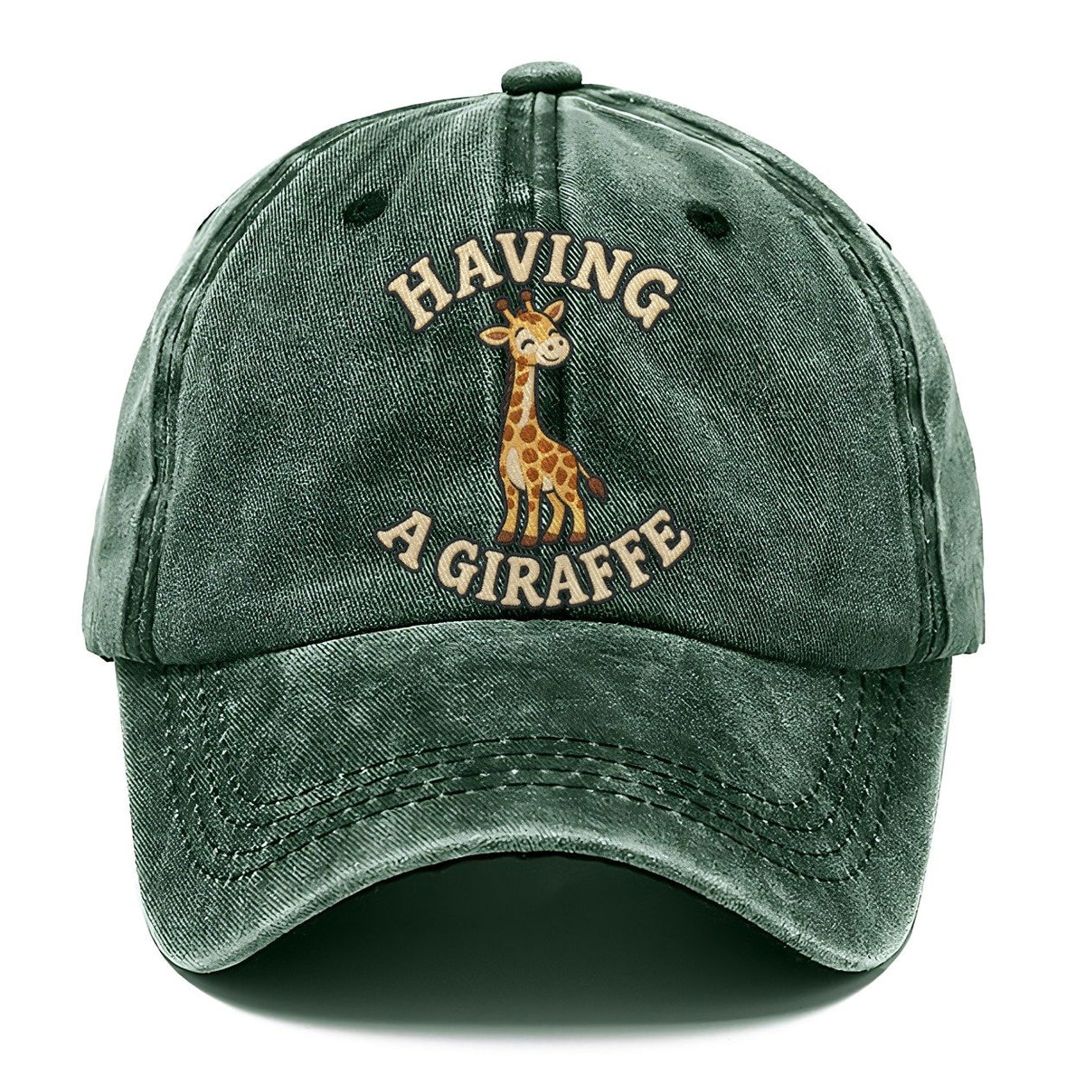 Giraffe Animal Puns Classic Cap – Forest Mist