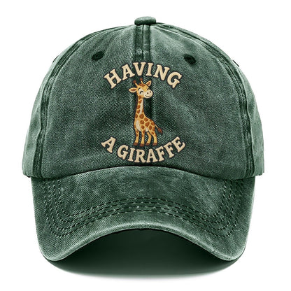 Giraffe Animal Puns Classic Cap – Forest Mist