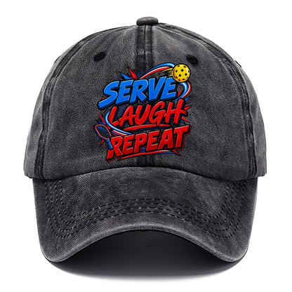 Serve Laugh Repeat Pickleball Life Classic Cap – Graphite