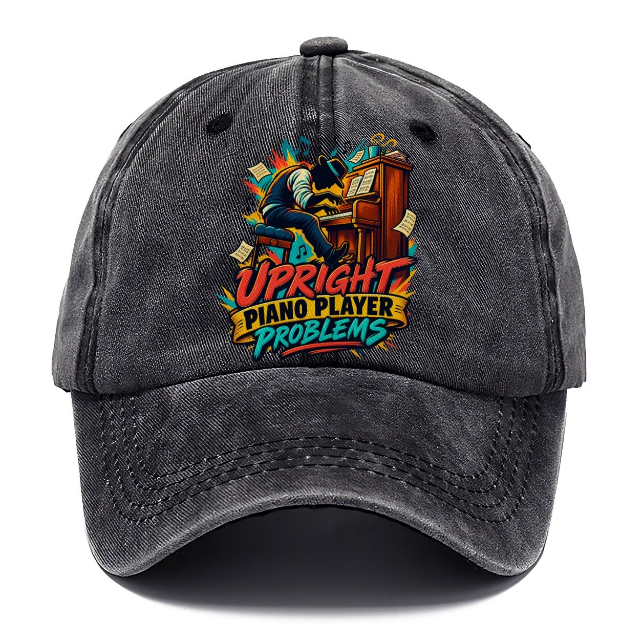 Upright Piano Player Problems Music Instruments Classic Cap – Graphite