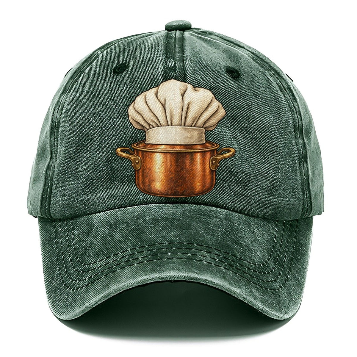 Chef Hat Stock Pot Fan Favorites Classic Cap – Forest Mist