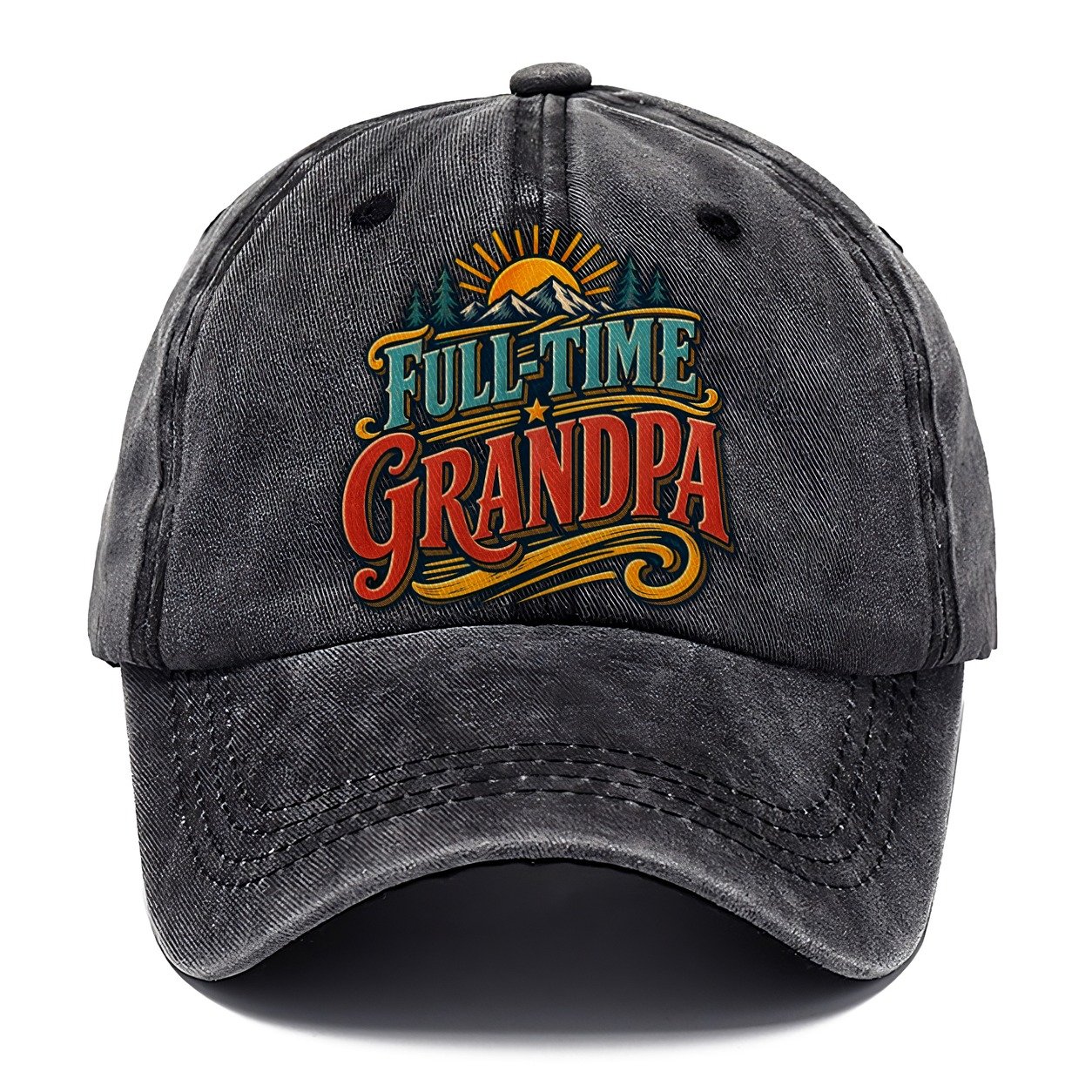 Full Time Grandpa Retired Living Classic Cap – Graphite