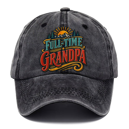 Full Time Grandpa Retired Living Classic Cap – Graphite