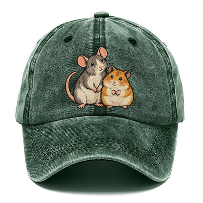 Rat And Hamster Small Pet Logos Classic Cap – Forest Mist